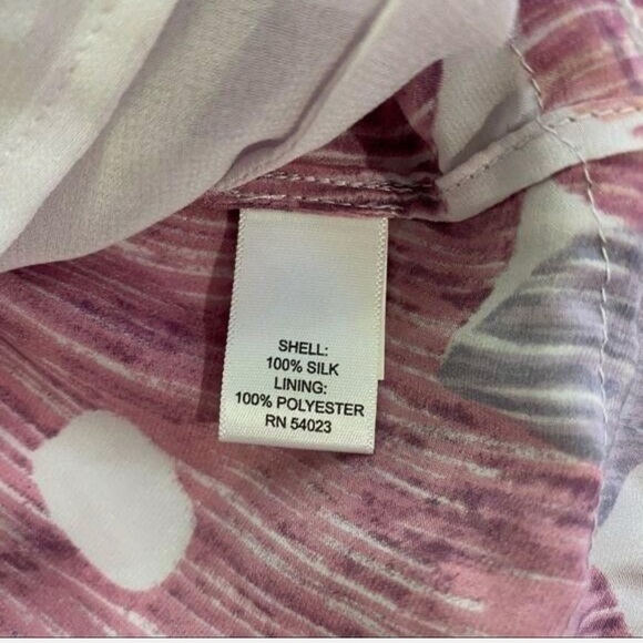 Banana Republic Tank Top Womens Sz Small Multi Floral 100% Silk Ruffle V Neck - Picture 6 of 8